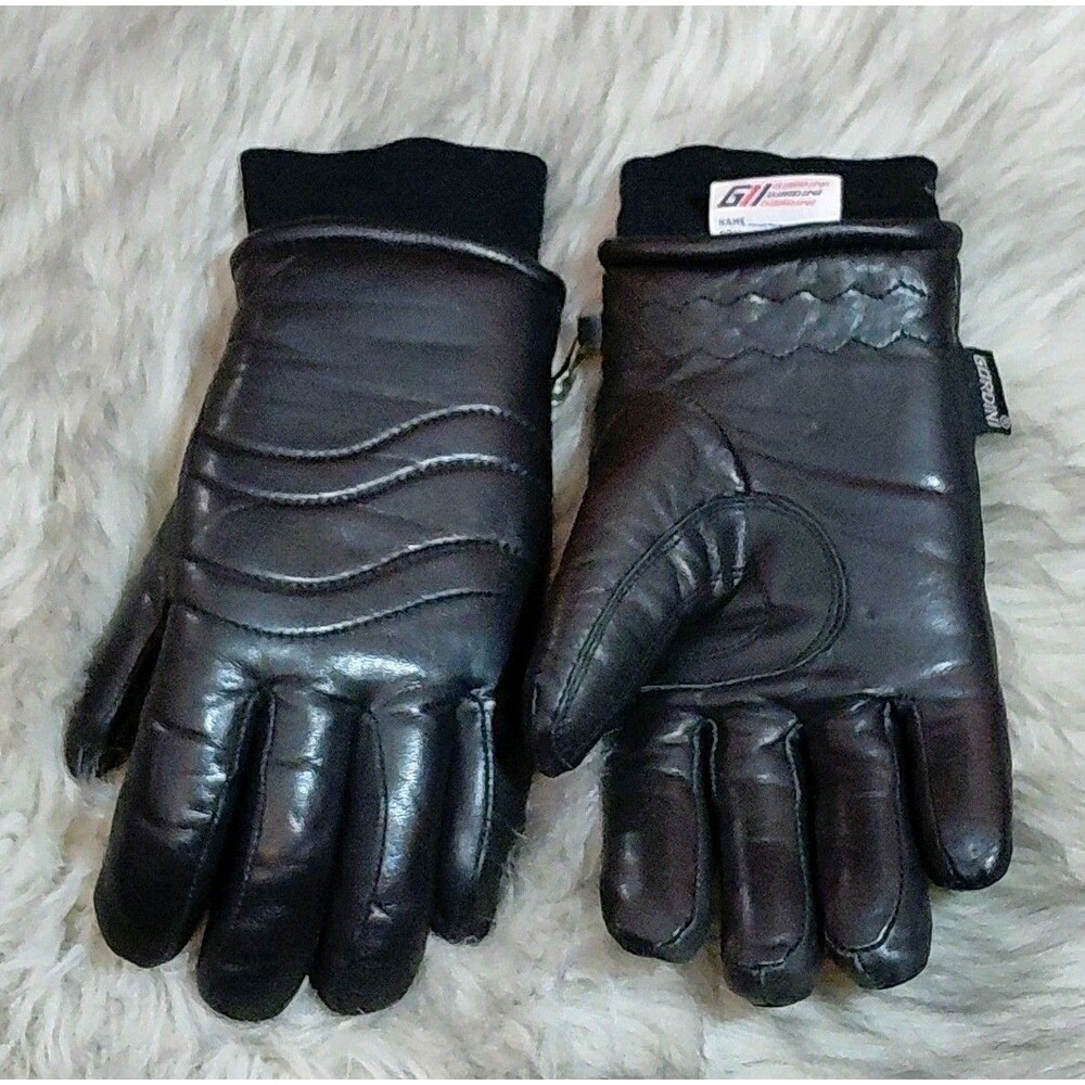 Elegant Black Leather Gloves